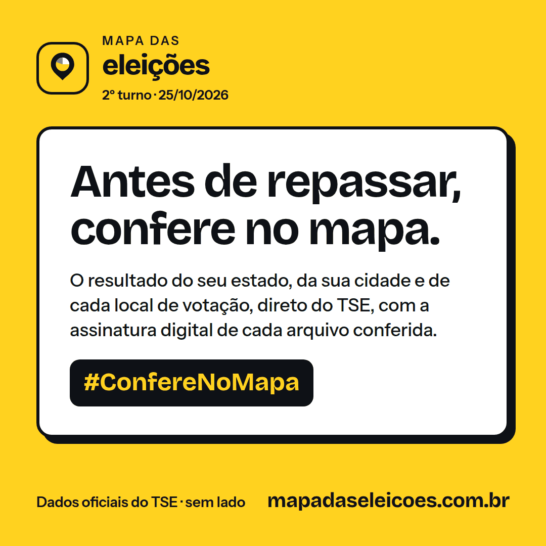 Arte: Antes de repassar, confere no mapa