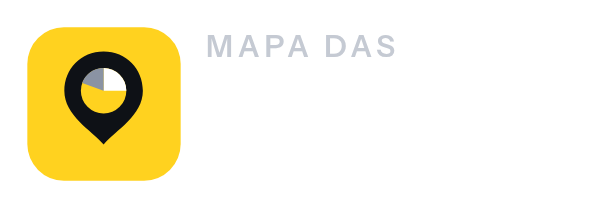 Logo do Mapa das Eleições em fundo escuro