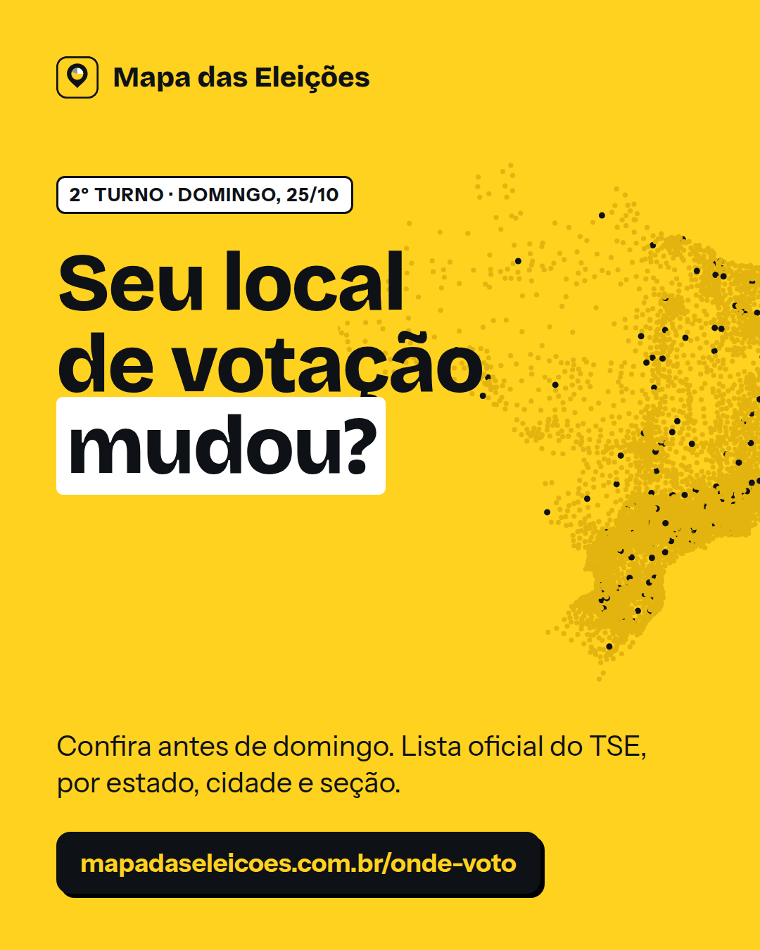 Post: Seu local de votação mudou?